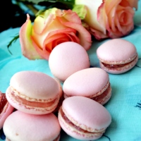 Rose Petal Confit Macarons